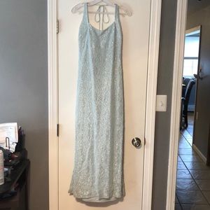 Lori Ann Montreal Blue/Silver Formal Dress
